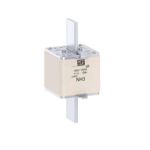 Fusible ultrarrápido NH aR WEG FNH3-450K-A · 450A / 690V / 100kA / tamaño 3