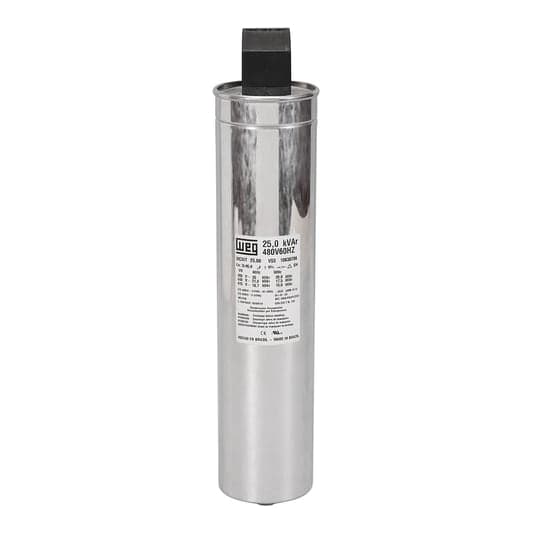 Condensador trifásico WEG UCWT15V49 N22 HD · heavy duty 15kvar/440VAC 60Hz medidas 75Mmx225mm (UCWT15V49-N22-HD)