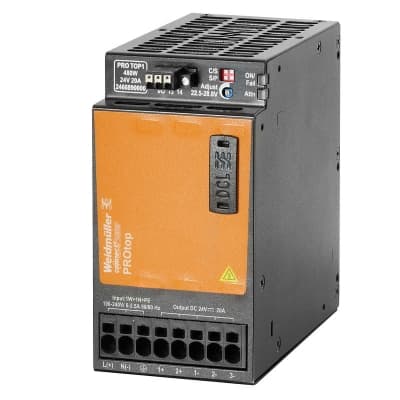 Fuente de alimentación WEIDMULLER 2466890000 · 100-240VAC salida 22-28VDC/20A/480W