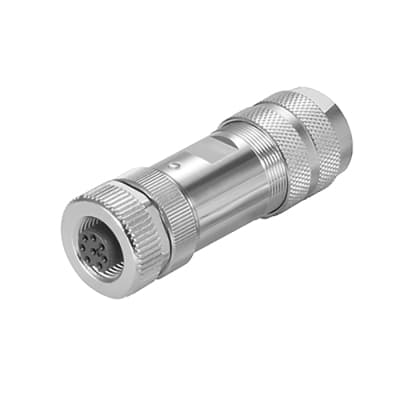 Conector recto WEIDMULLER 1191020000 · M12 metal de 5 polos hembra code A IP67