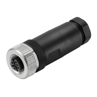 Imagen referencial de la serie: Conector recto WEIDMULLER 9456940000 · M12 plástico de 5 polos macho code A IP67