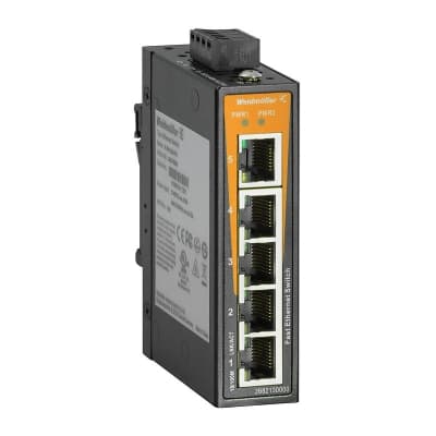 Switch ETHERNET WEIDMULLER 2682130000 · 10/100 Mbit/S, 5 puertos RJ45, I:10.8...52.8VDC