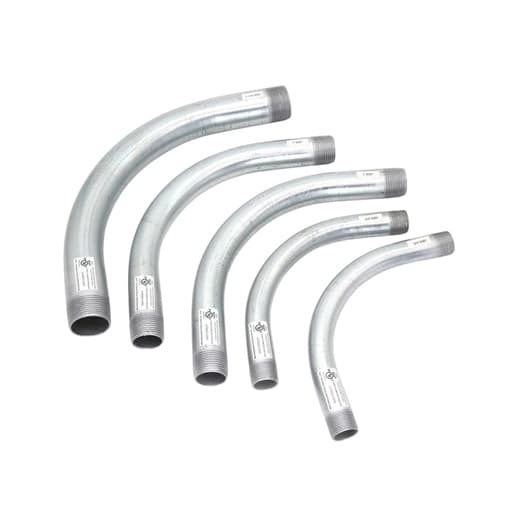 Imagen referencial de la serie: Curva conduit WEIFANG ERGS-2 · 90° conduit galv 2" Rgs/Imc-Ul