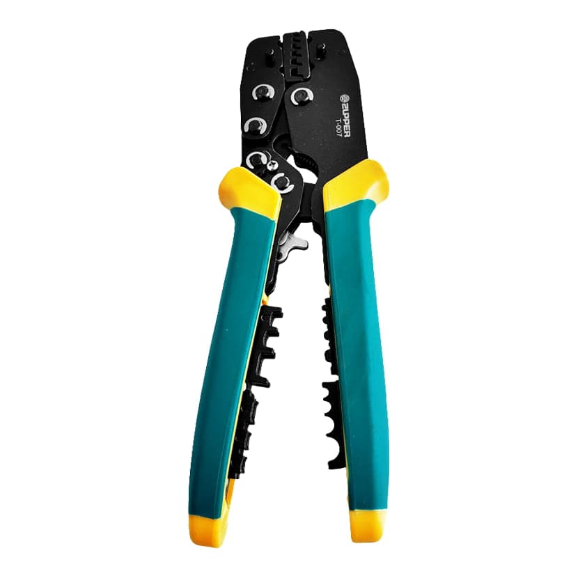 Prensaterminal mixto ZUPPER T-007 · 0.5–6mm² aislados, 0.5–10mm² no aislados y sobremoldeados