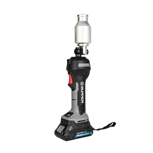 Sacabocado hidráulico A batería portatil con matrices D ZUPPER BLM-6AL · 22.5-61.5mm